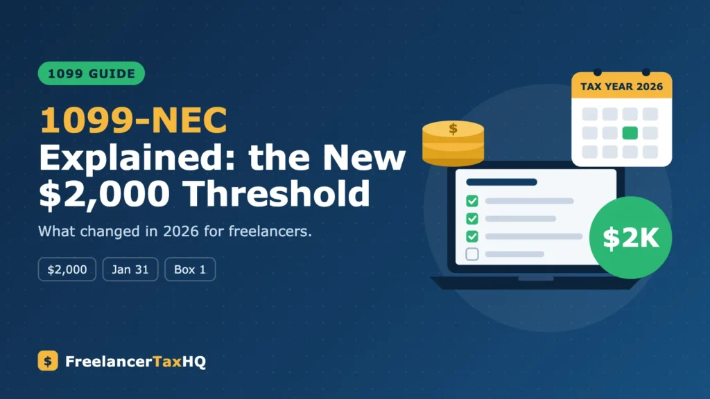 1099-NEC Explained: New $2,000 Threshold and What It Means for Freelancers