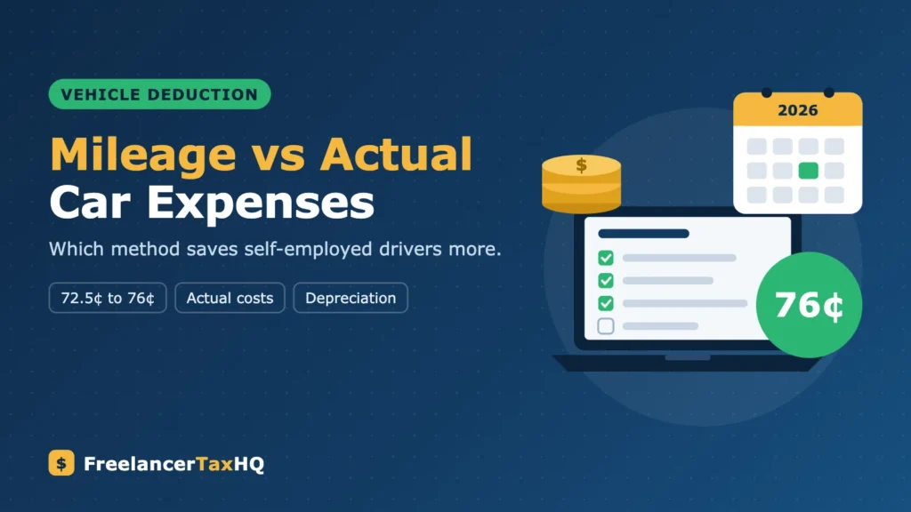 Car Expenses for Self-Employed: Mileage vs Actual Expenses