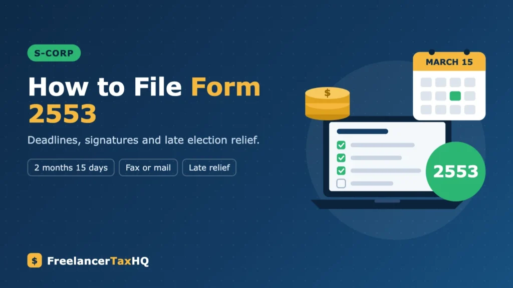 S-Corp Election: How to File Form 2553