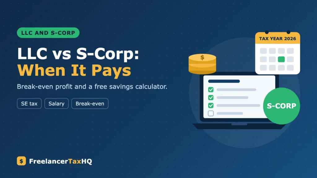 LLC vs S-Corp for Freelancers: When Does It Save You Money? (Calculator)