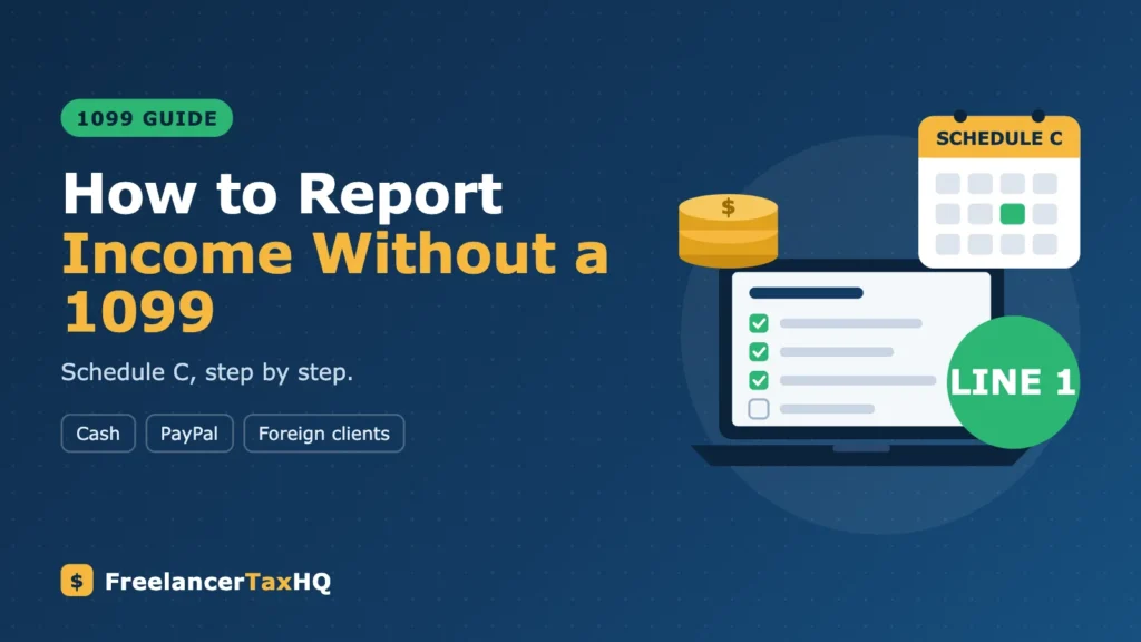 How to Report Income Without a 1099