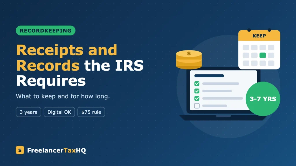 Receipts and Records: What the IRS Requires You to Keep