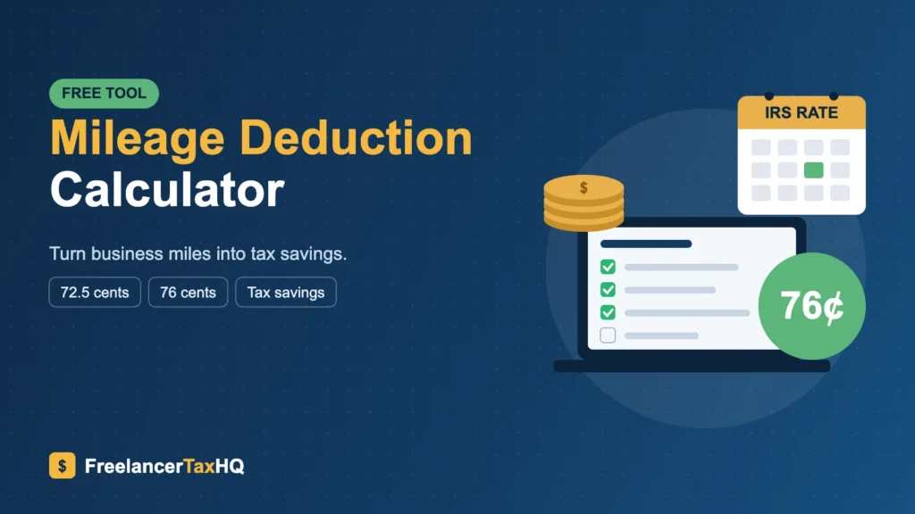 Mileage Deduction Calculator 2026 (Free)